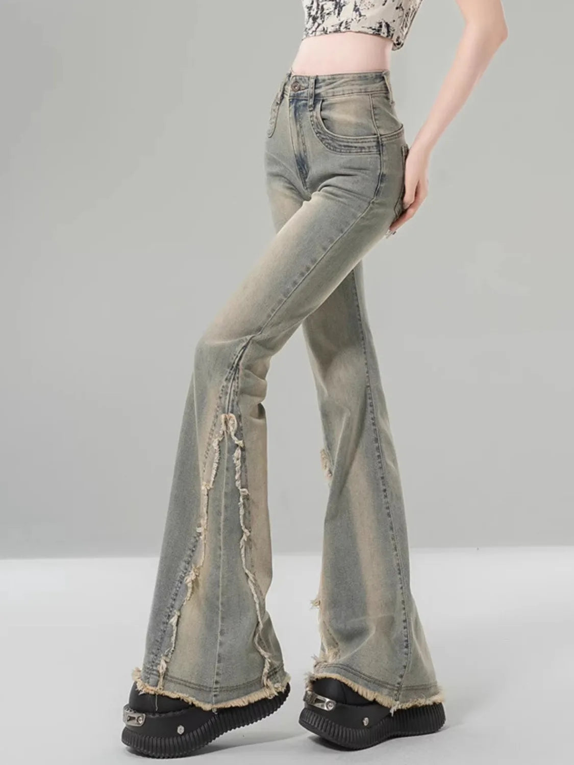 High Waist Bootcut Jeans